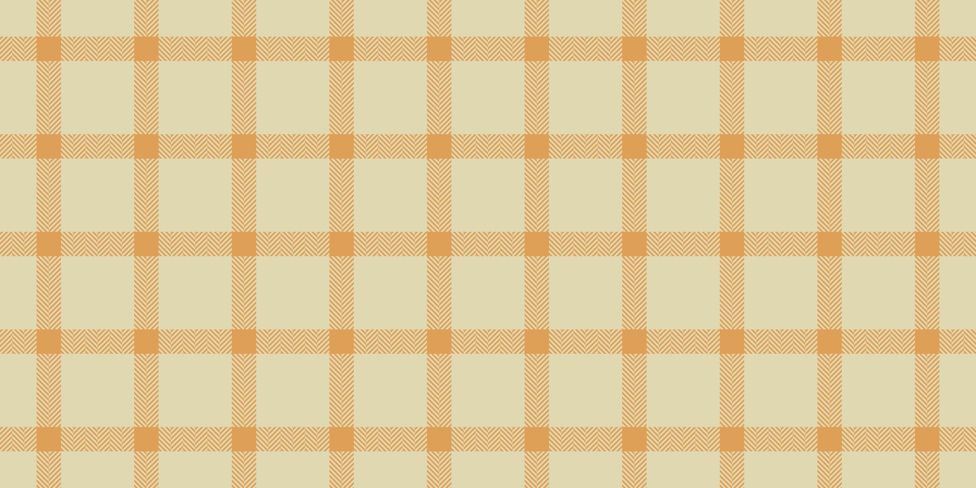 Elegant beige and orange herringbone plaid pattern. Perfect for textile design, website backgrounds, or crafting projects. Subtle yet stylish, this versatile pattern adds a touch of sophistication. vector