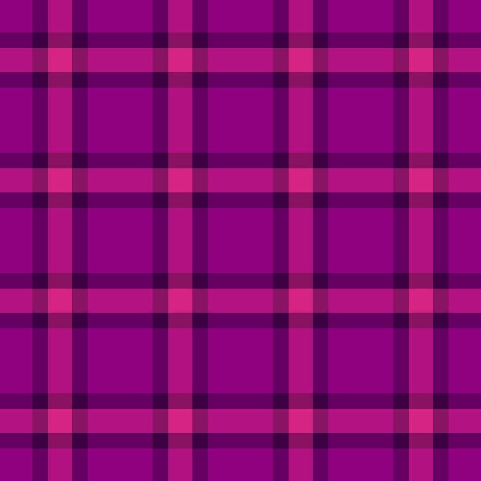 Gift textile background texture, back pattern seamless. English fabric check tartan plaid in magenta and pink colors. vector