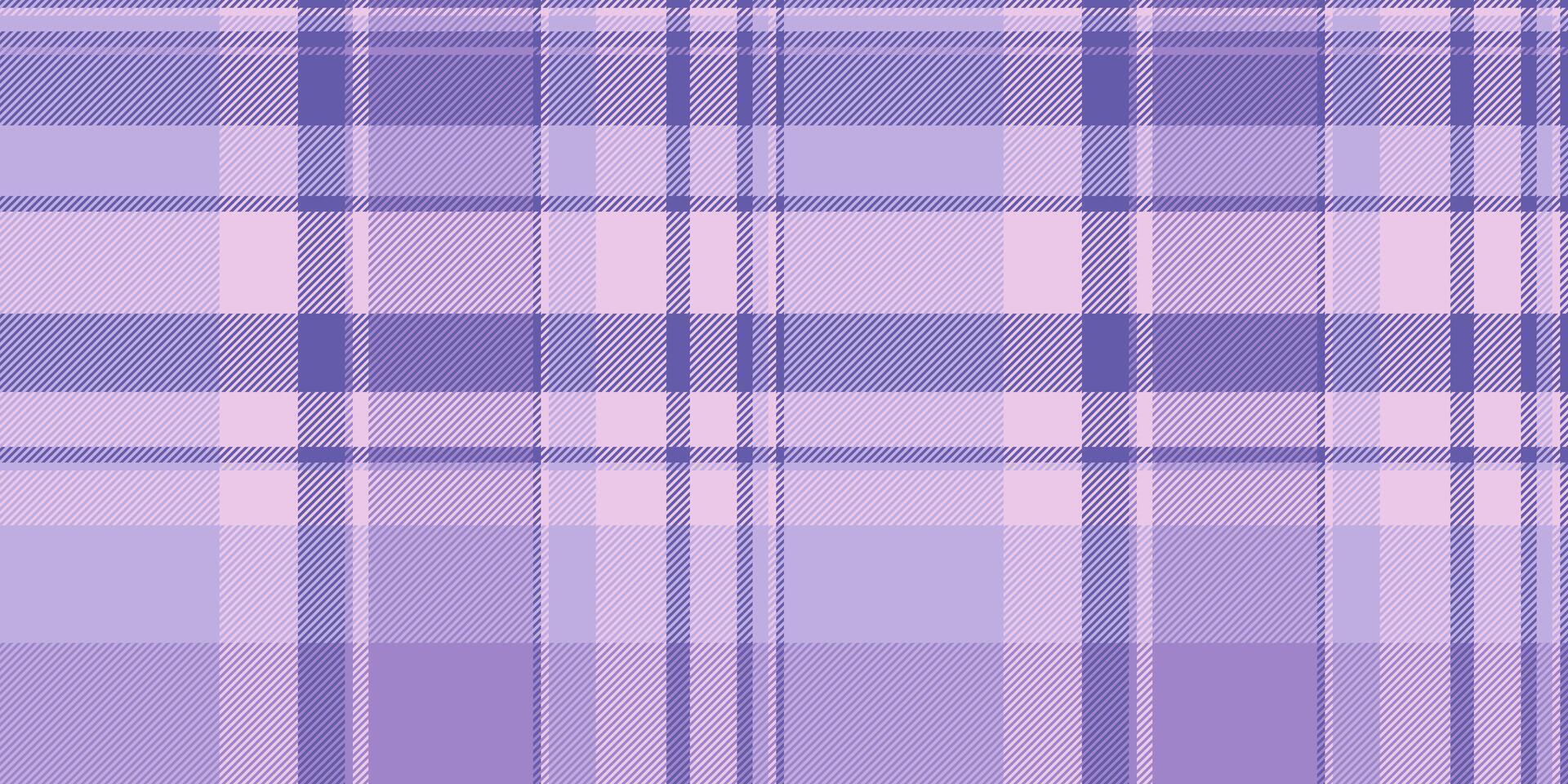 Elegant pastel purple and pink plaid pattern. Perfect for textile design, scrapbooking, website backgrounds, and fashion projects. Soft, sophisticated colors create a calming and stylish aesthetic. vector