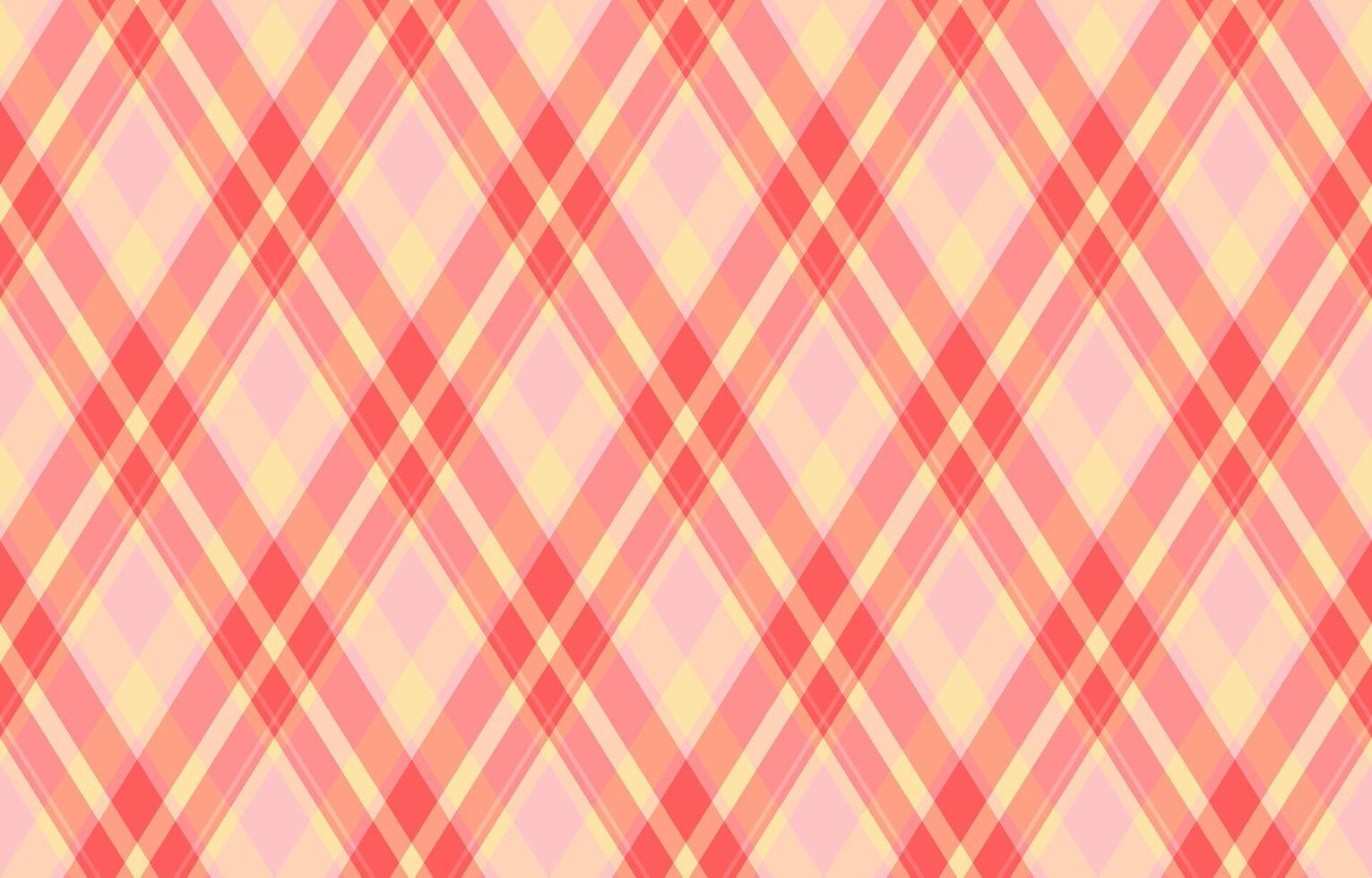Elegant pastel pink and coral diagonal plaid pattern. Perfect for textile design, backgrounds, website banners, and branding. This soft, romantic texture evokes feelings of warmth and comfort. vector