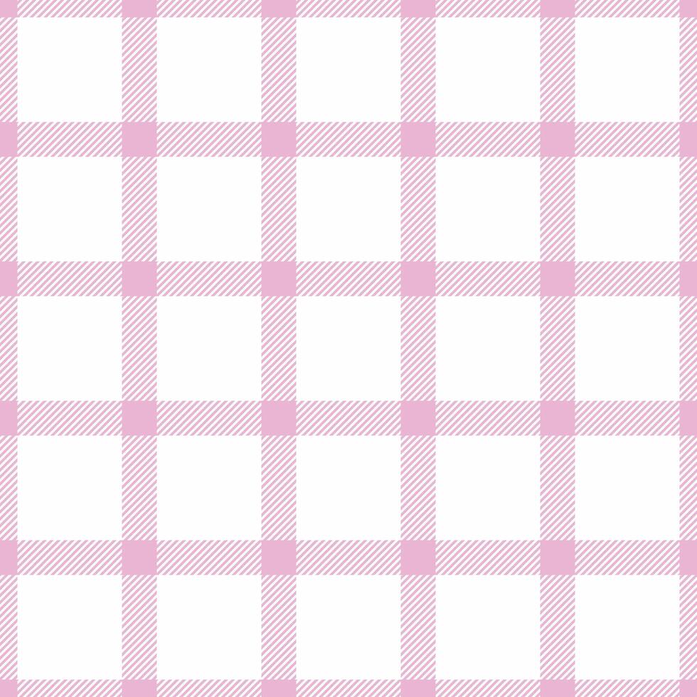 Plain tartan texture textile, quilt seamless background. Panjabi pattern check fabric plaid in light and white colors. vector