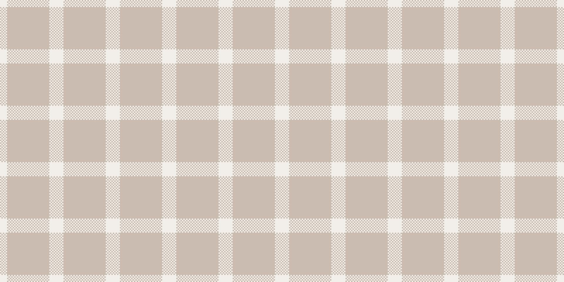 Elegant neutral beige and white plaid pattern. Perfect for website backgrounds, textile designs, or crafting projects. Subtle texture adds visual interest. Clean, simple, and versatile. vector