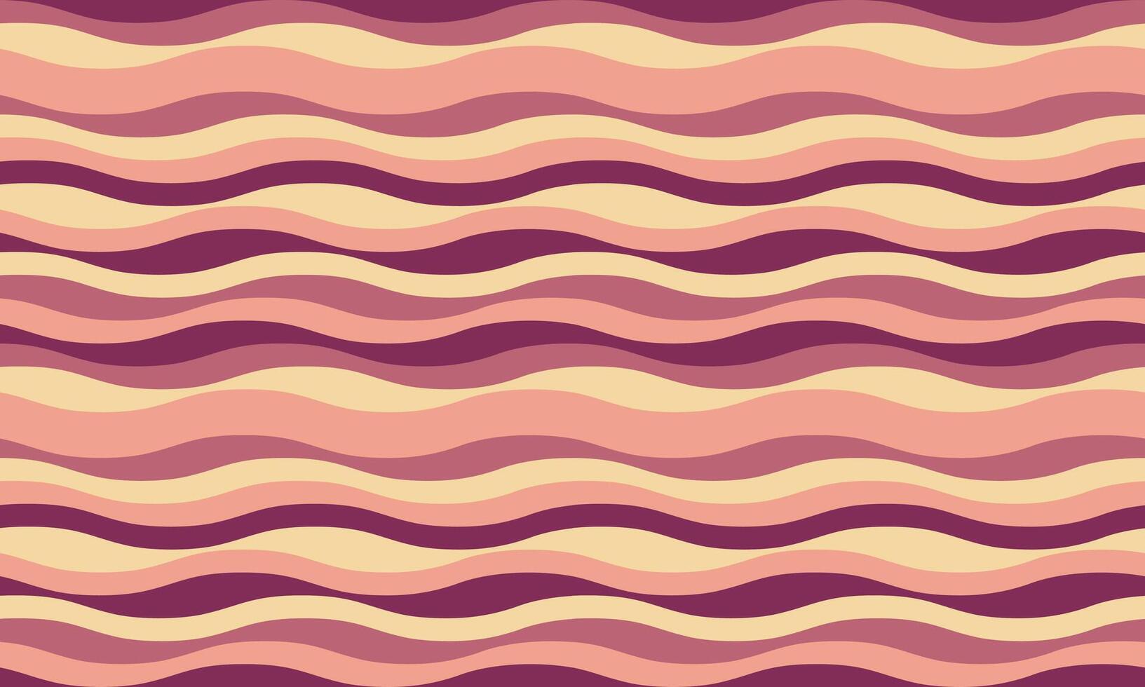 Serene, wavy stripes in calming pastel hues create a seamless pattern perfect for backgrounds, textiles, and website design. vector