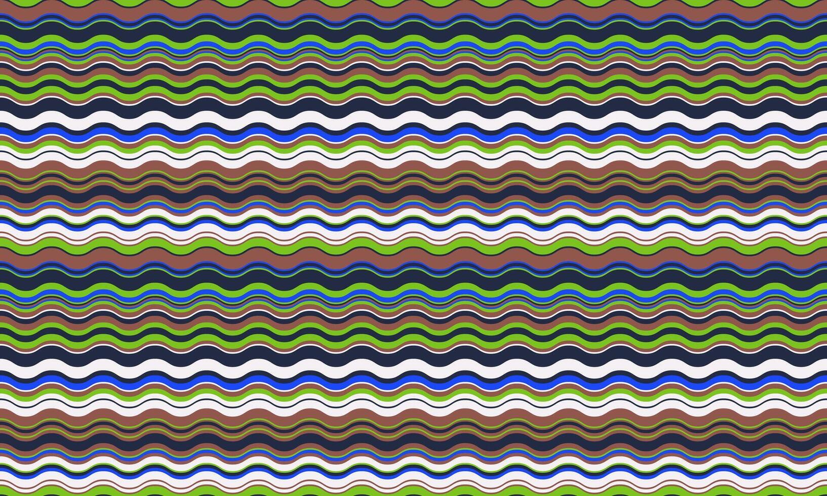 Vibrant wavy stripes in a mesmerizing pattern. Perfect for textile design, website backgrounds, or any project needing a dynamic, colorful, and visually engaging texture. vector