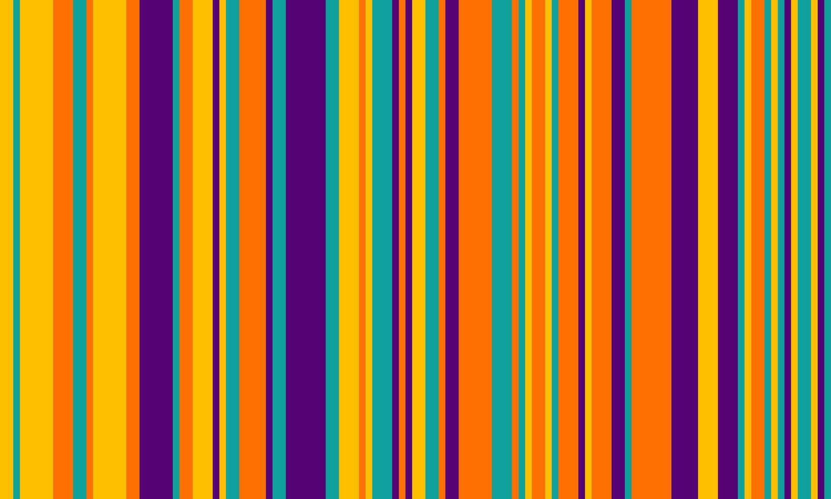 Vibrant vertical stripes in bold orange, yellow, teal, and purple create a dynamic, playful pattern. vector