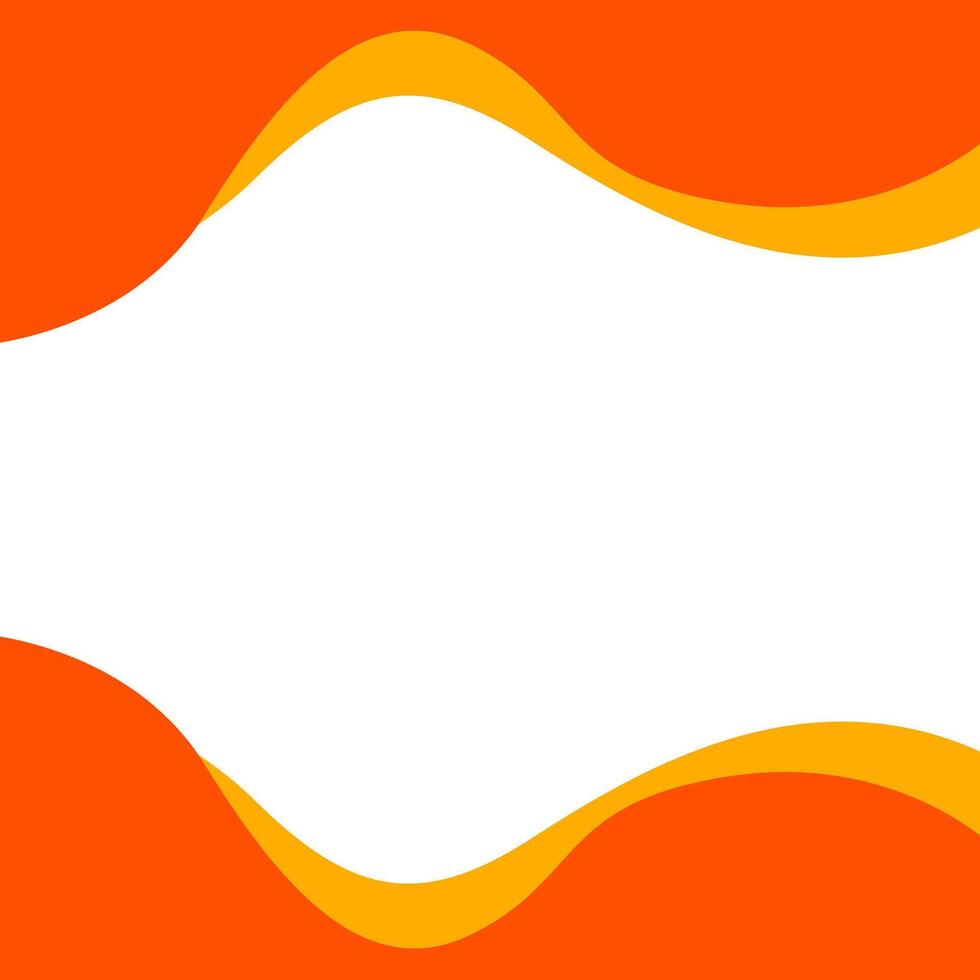 Abstract wave frame background design vector