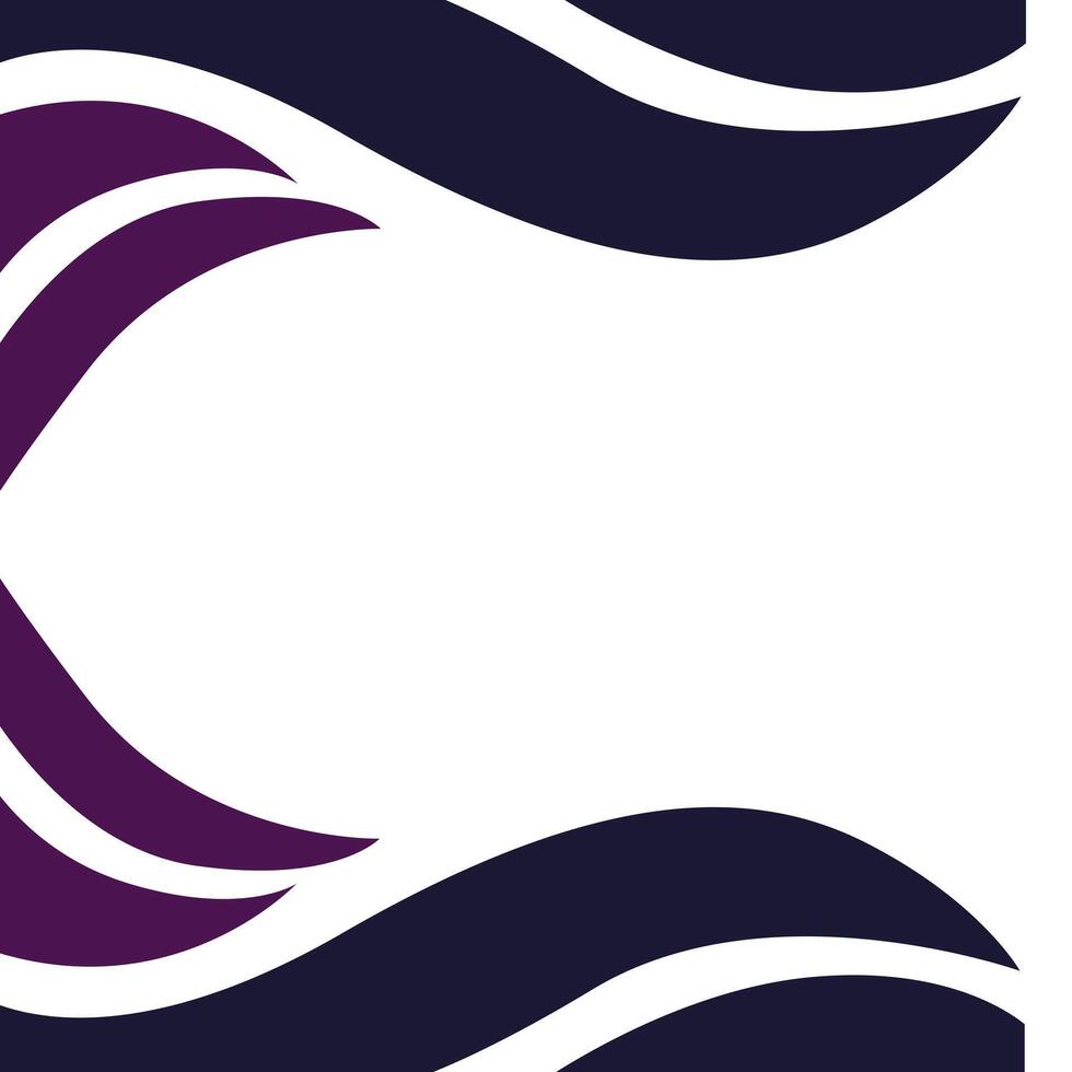 the top and bottom wave frames vector