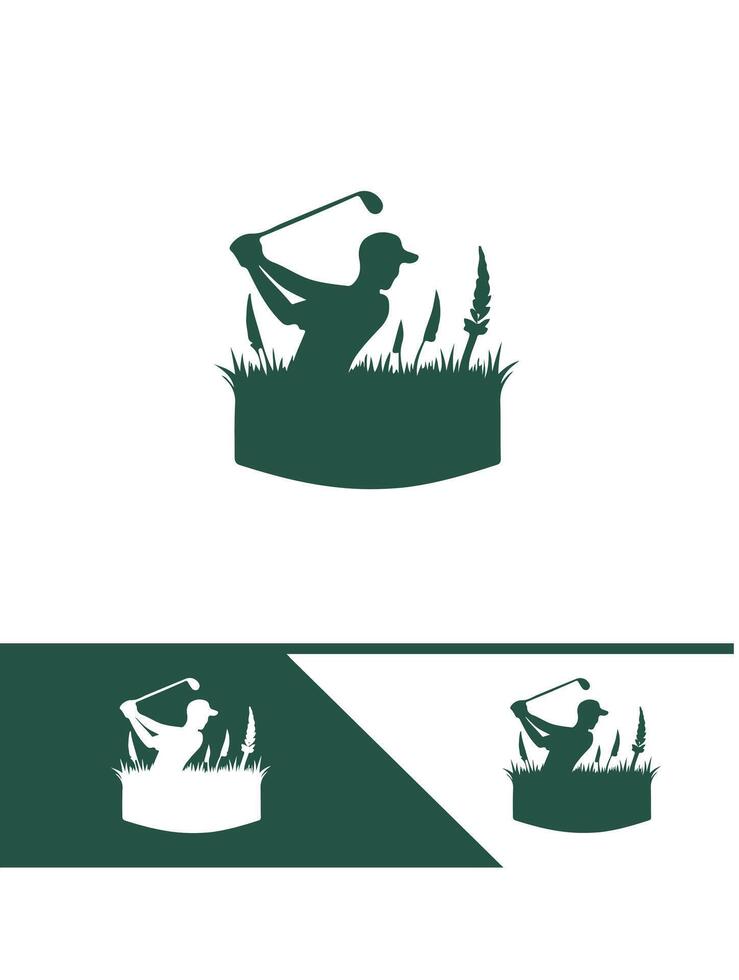 Next Level Golf golf logo vector
