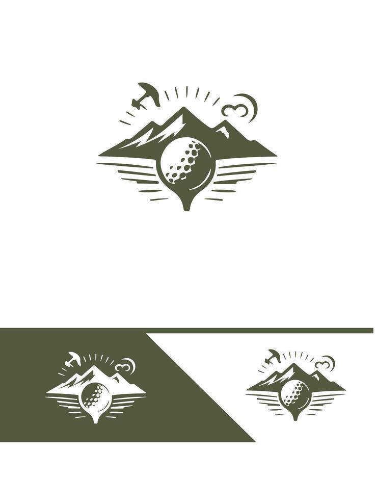 Hole in One Golf golf logo vector