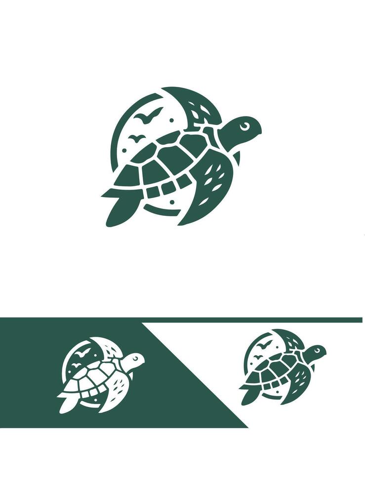Calm Waters Turtles Turtle logo vector