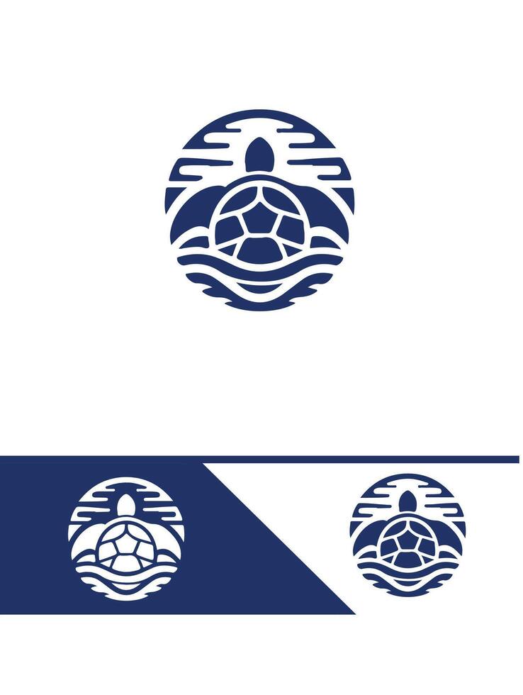 The Turtle Nesting Turtle logo vector