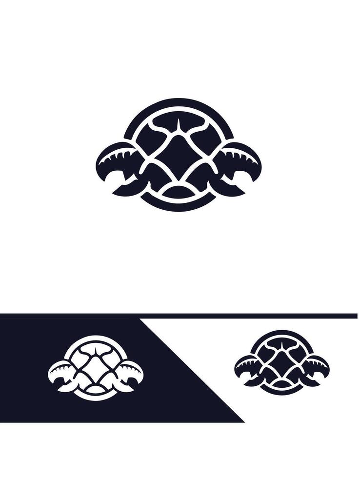 Shelled Adventures Turtle logo vector