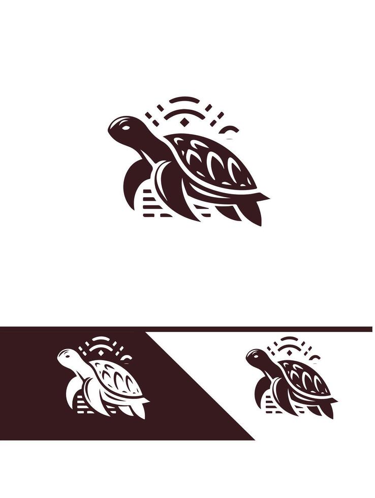 Turtle dreams Turtle logo vector