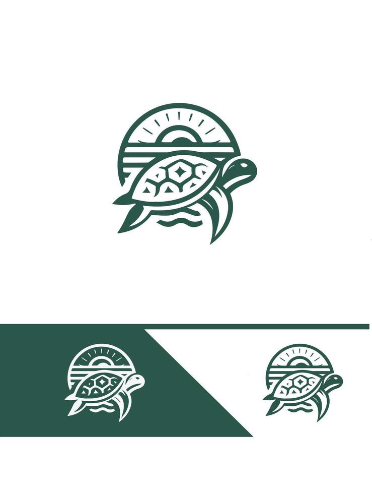 Turtle Tracks Turtle logo vector