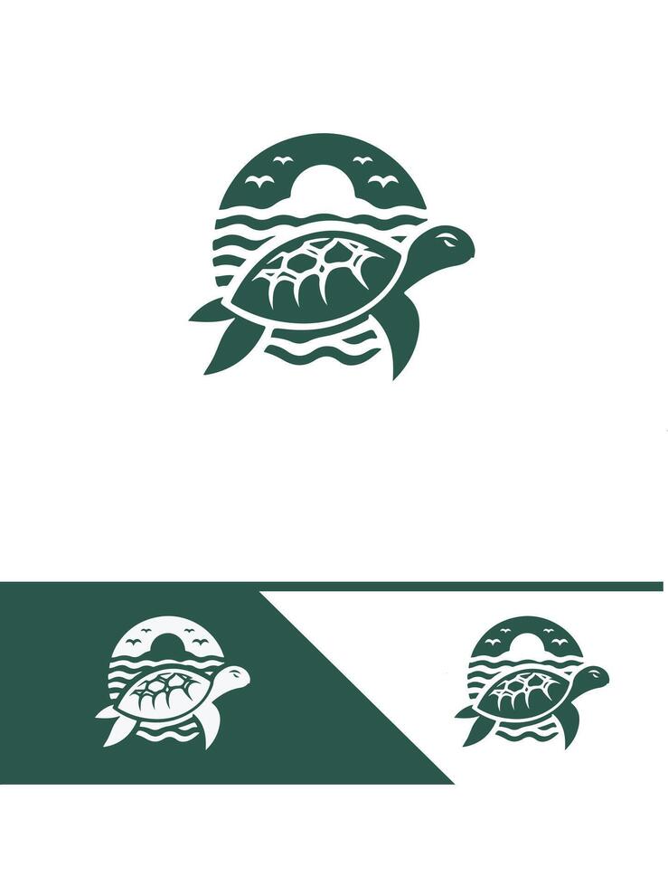 Turtle Treasure Turtle logo vector