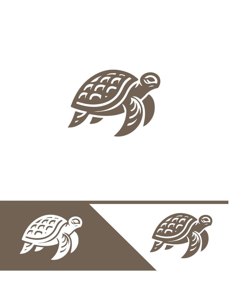 Tortoise Tide Turtle logo vector