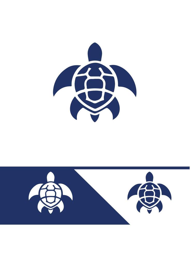 Shelled Escape Turtle logo vector
