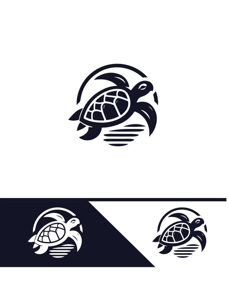 The Slow Shell Turtle logo vector
