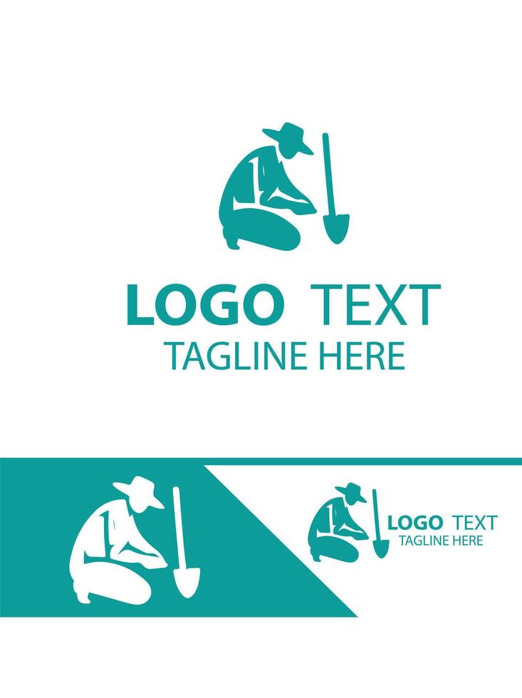 Floral Escape gardening logo vector