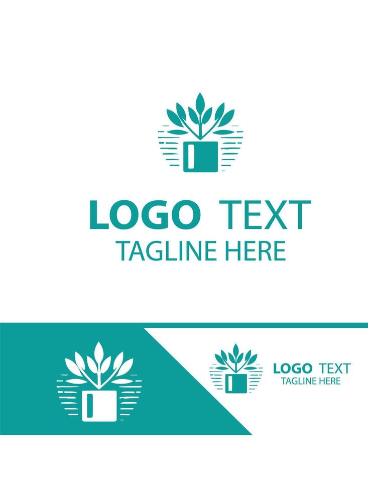 Serenity Gardens gardening logo vector