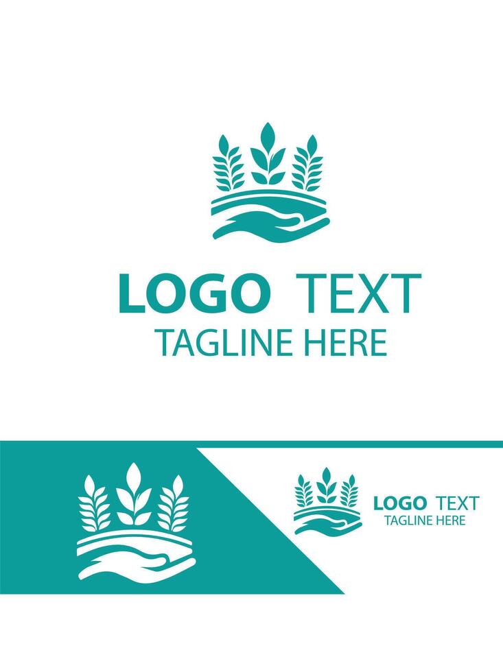 The Leafy Retreat gardening logo vector