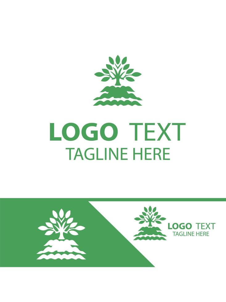 Verdant Vibes gardening logo vector
