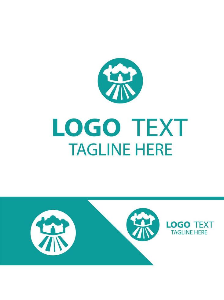 Leaf Petal gardening logo vector