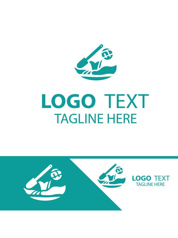 Flora Fauna gardening logo vector
