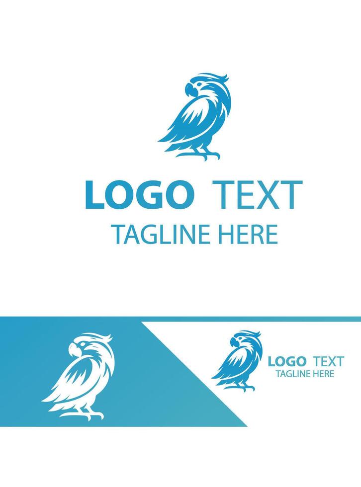 Tropical Glimpses parrot Logo vector