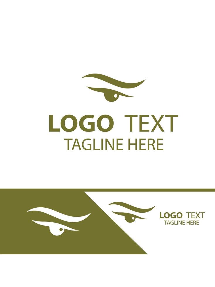 Brow Aesthetics eye brow logo vector