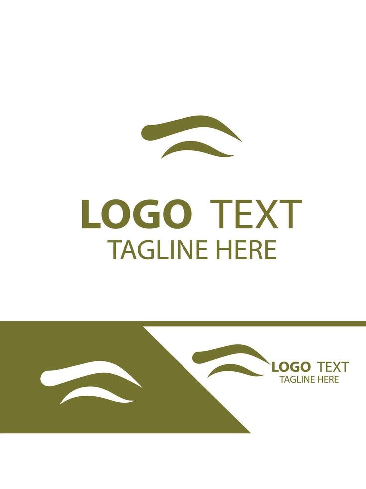 Brow Zen eye brow logo vector