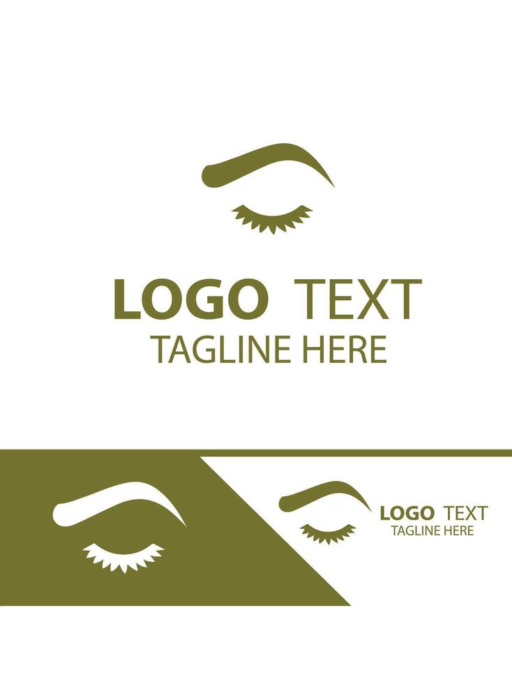 Brow Sculpture eye brow logo vector