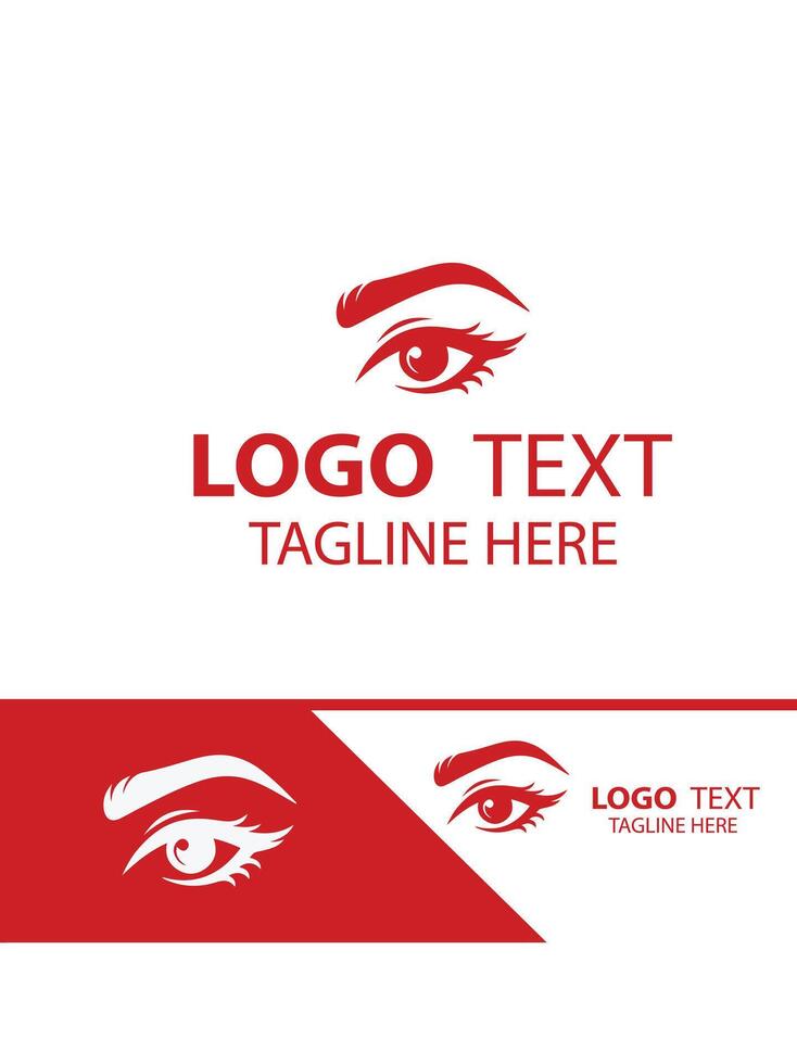 Brow Glow Up eye brow logo vector