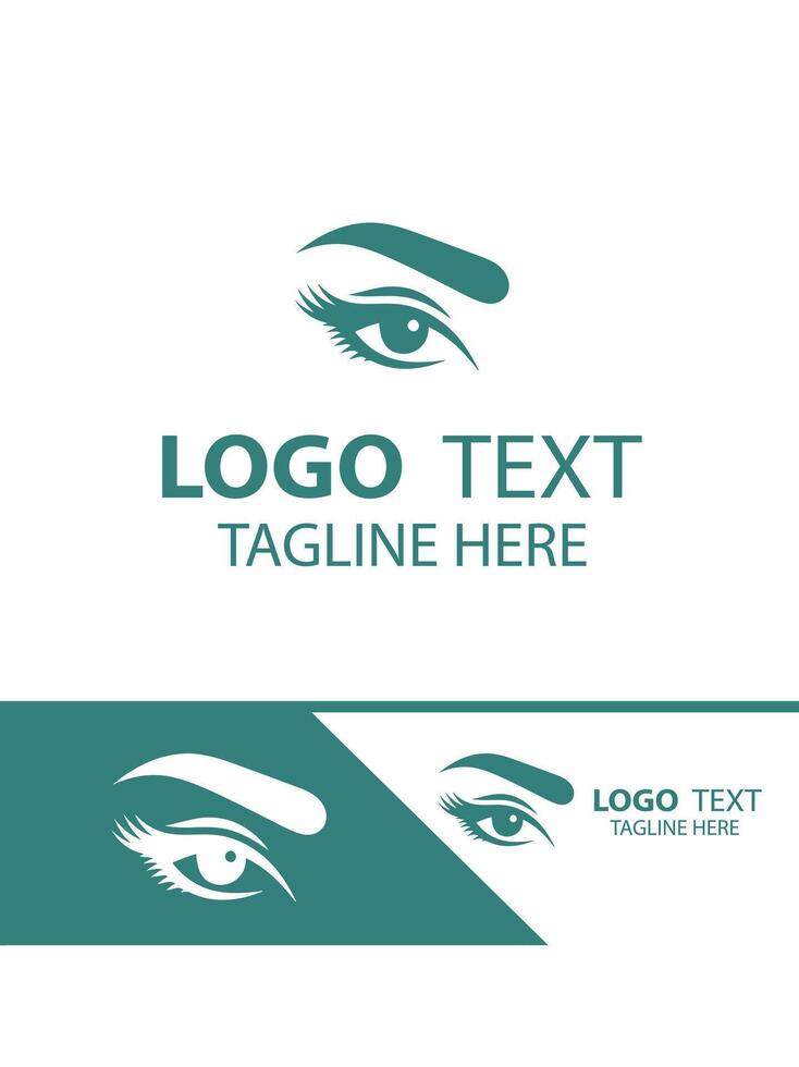 Brow Gaze eye brow logo vector