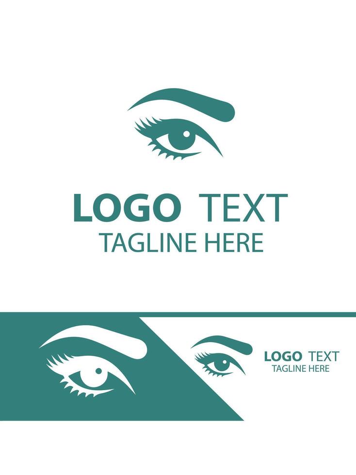 Brow Waves eye brow logo vector
