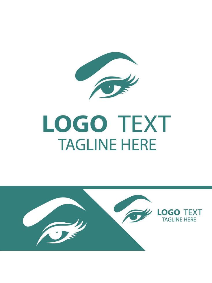 Brow Lash eye brow logo vector