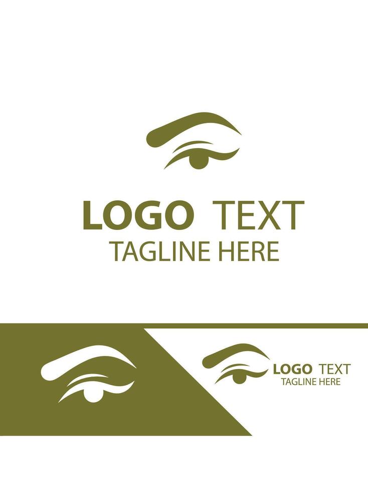 Arch Glow eye brow logo vector
