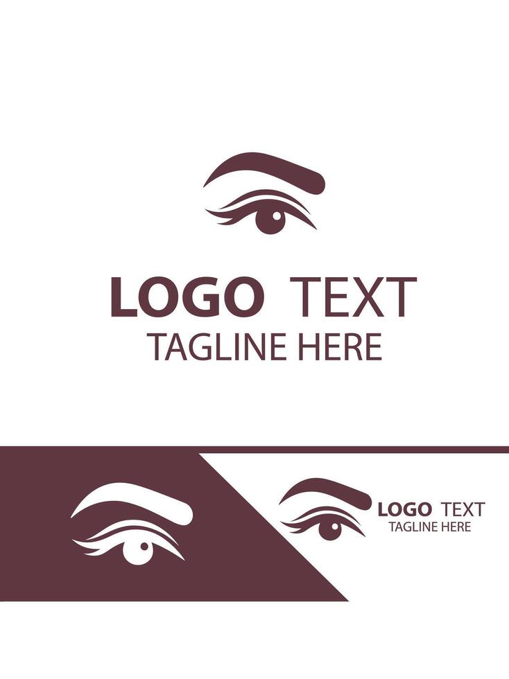 Brow Mist eye brow logo vector