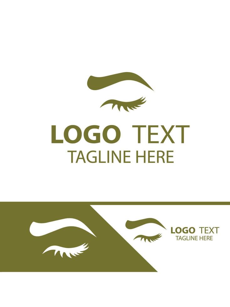 Brow Pulse eye brow logo vector