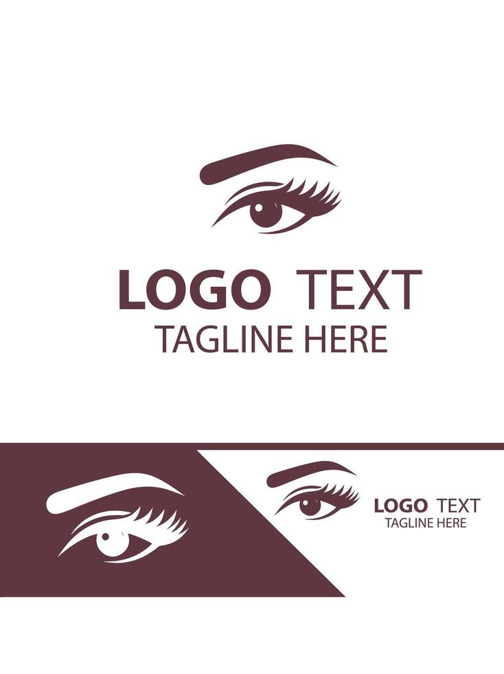 Brow Art eye brow logo vector