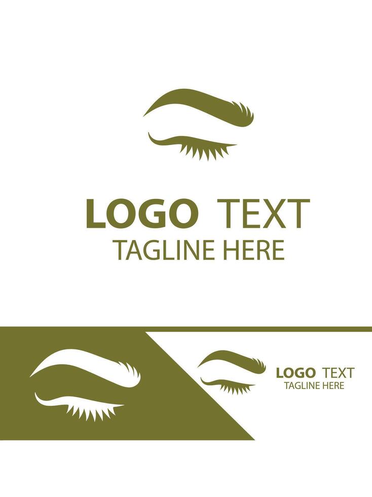 Brow Sculpt eye brow logo vector
