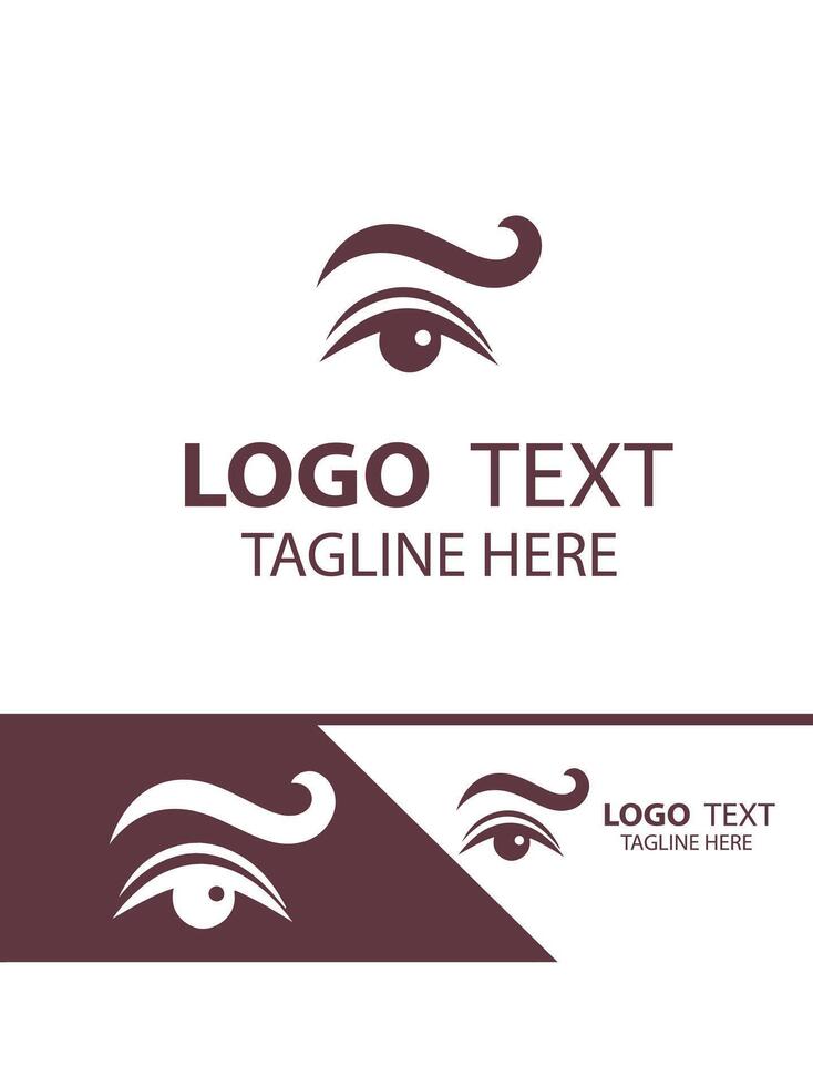 The Brow Studio eye brow logo vector