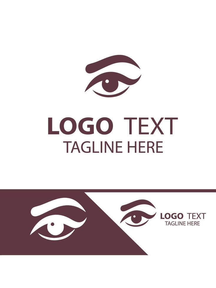 Bold Brow eye brow logo vector