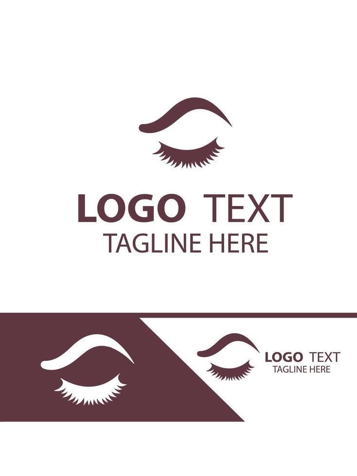 Flawless Brow eye brow logo vector