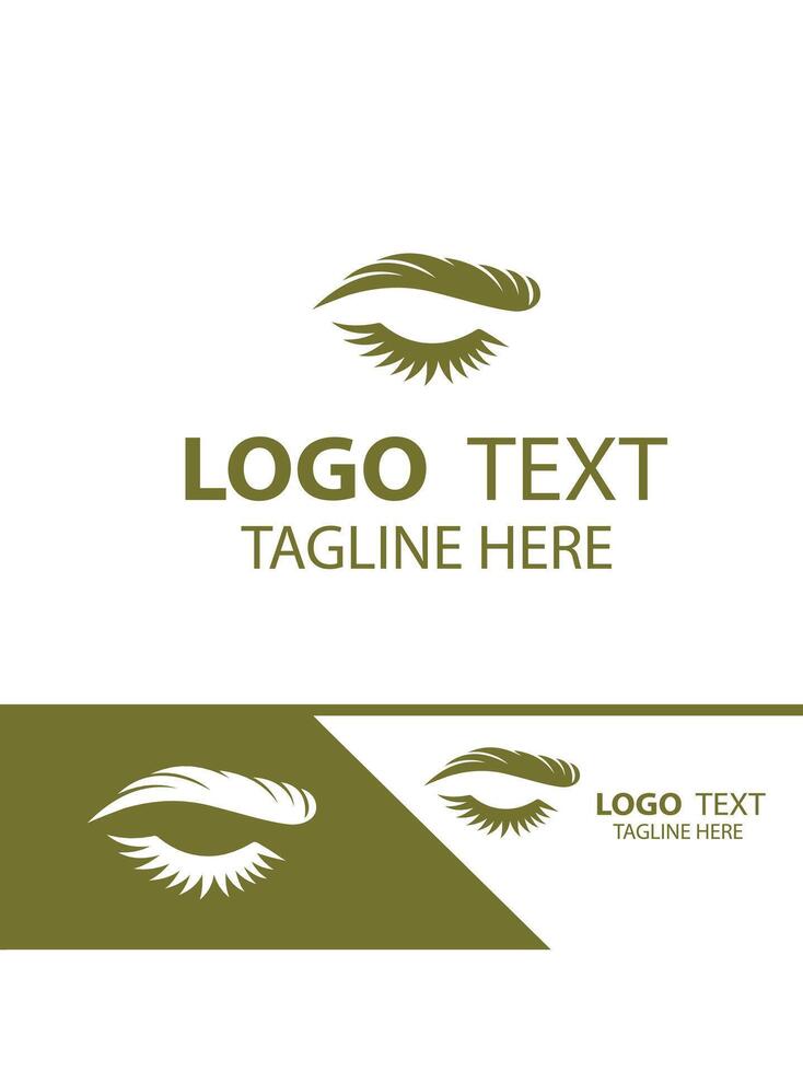 Brow Glow eye brow logo vector