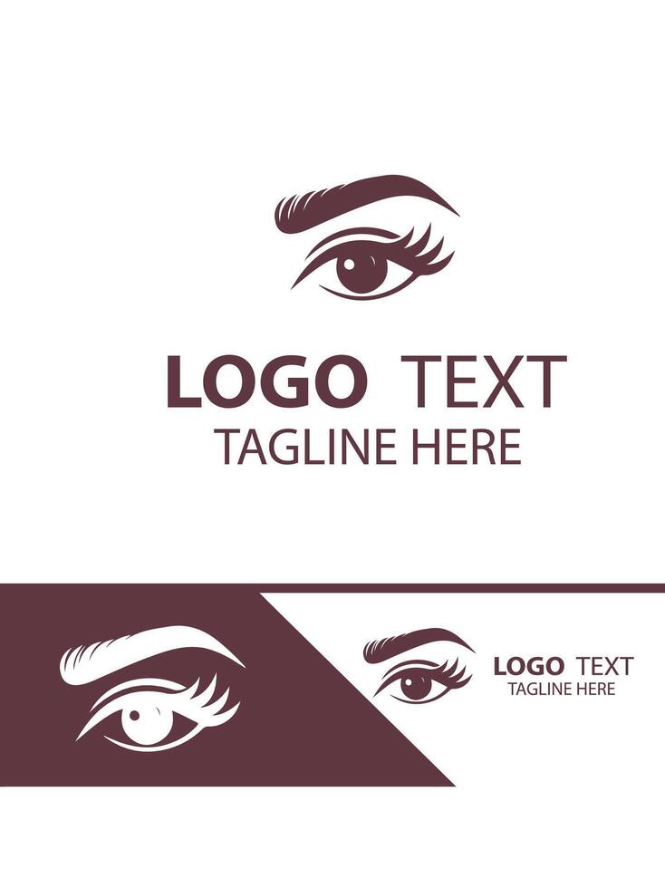 Brow Vision eye brow logo vector