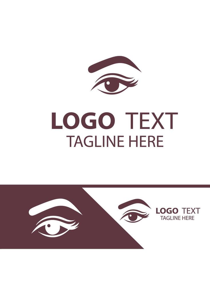 Brow Luxe eye brow logo vector