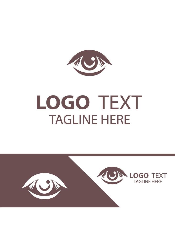 Lens Light eyes logo vector