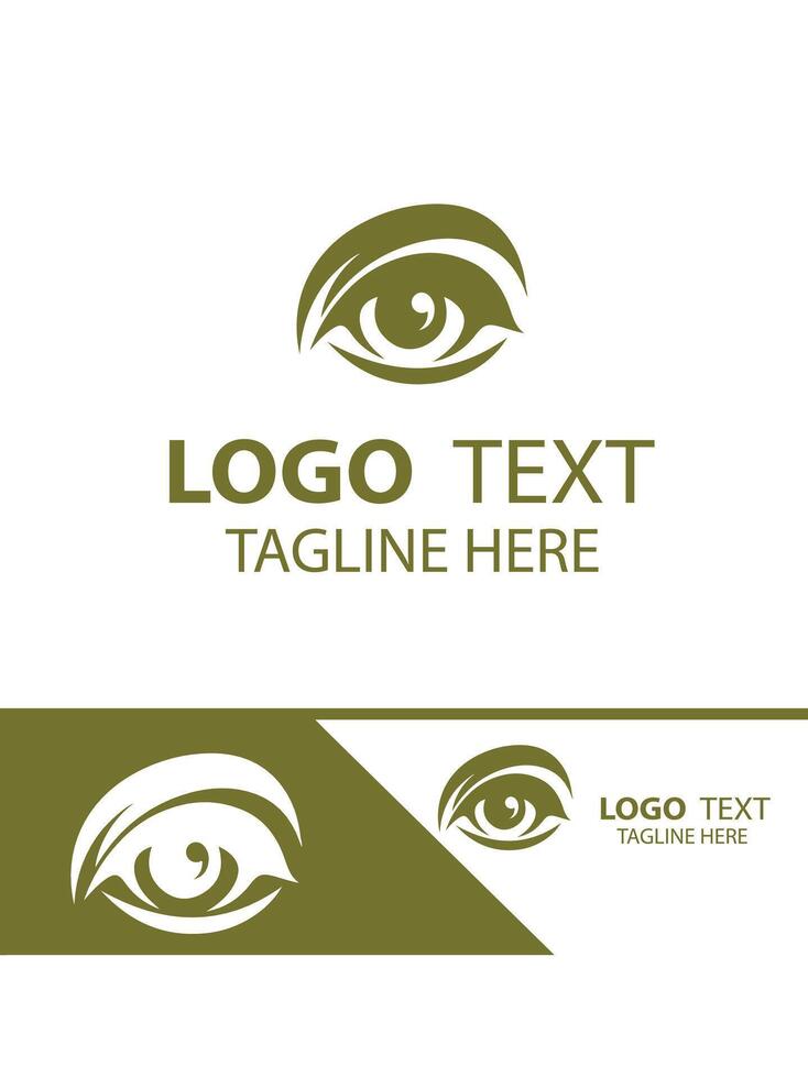 Vision Vibe eyes logo vector