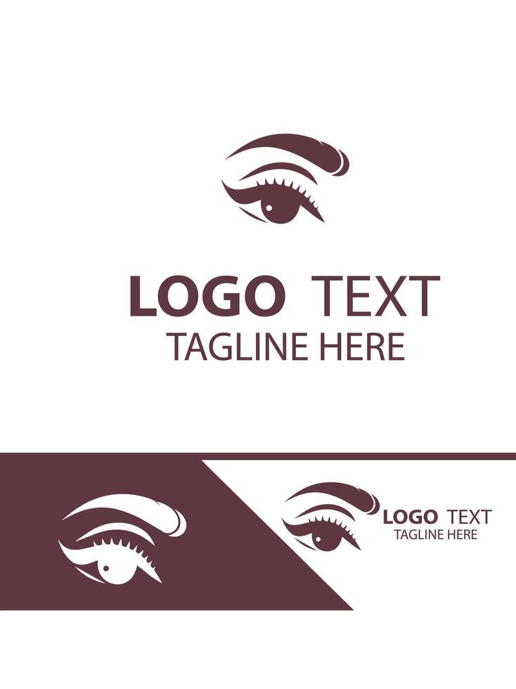 Brow Glam eye brow logo vector